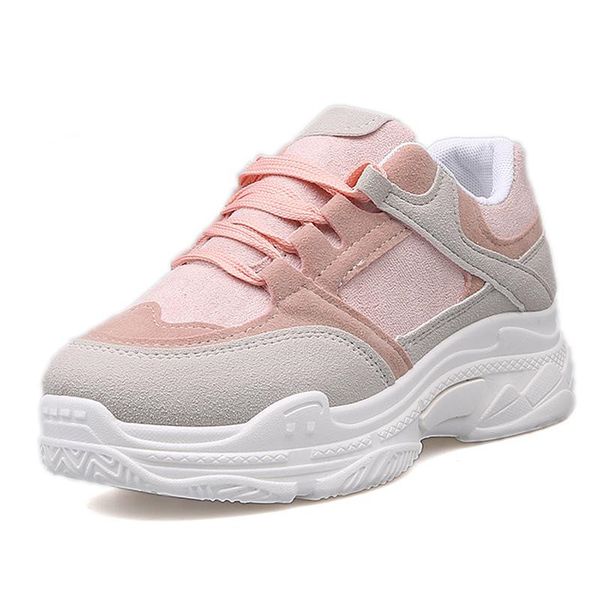 

pink sport shoes for women platform fashion casual board shoes flats woman comfortable soft sneakers baskets plateforme femme, Black