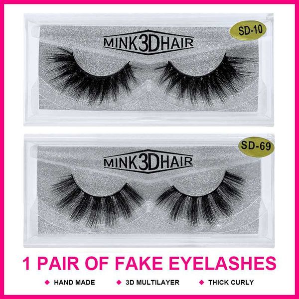 

новый 1 пара 3d накладные норковые ресницы толстые вьющиеся поддельные ресницы многослойные ресницы макияж ручной работы макияж глаз инструм