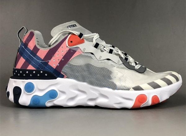 

Undercover x upcoming react element 87 pack white epic gold neaker brand men women trainer men women de igner running hoe zapato