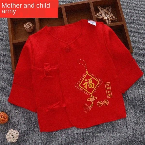 

newborn big clothing coat underwear red half-back clothes thin coat festive red newborn baby straps fashion clothes underwear, White