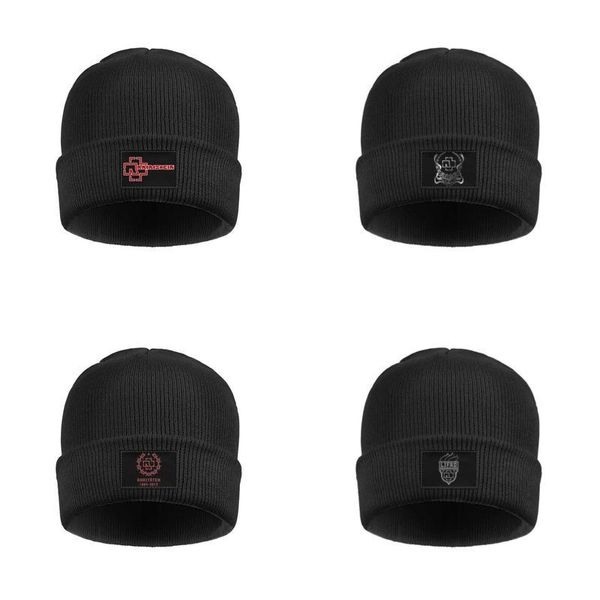 

мода rammstein логотип зимние лыжные шапочки череп шляпы крючком, Blue;gray