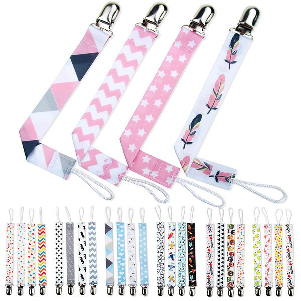 

4pcs baby dummy pacifier clips holder clip nursing teether dummy clip nipple holder for nipples pacifier soother