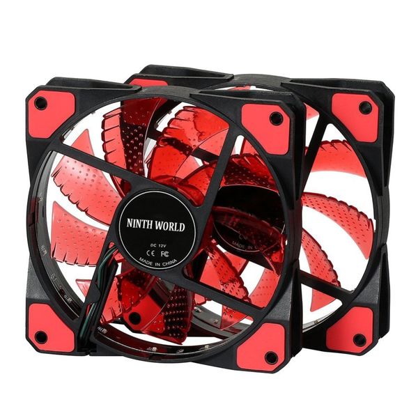 

120-миллиметровый компьютер pc 16db ultra silent 15 светодиодов корпус вентилятор радиатор охлаждение охлаждение с антивибрационной резиной