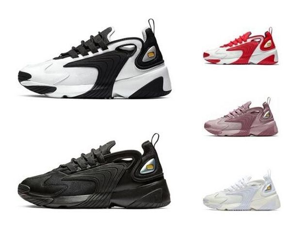 

triple black m2k tekno zoom 2k sport sneakers for men women running shoes blakc white cremay white grey mens outdoor trainer 36-45