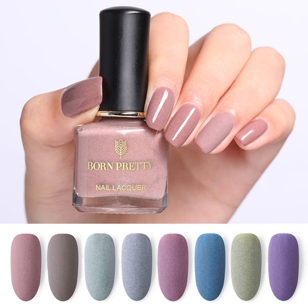 

born pretty 6ml nail polish misty rain series pure color nail art varnish manicure diy design decoration