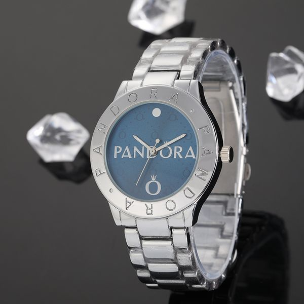 

pandora luxury women watch crystal dial bracelet quartz watches ladies watch rose gold bracelet dress gift watches fashion ladies watches, Slivery;brown