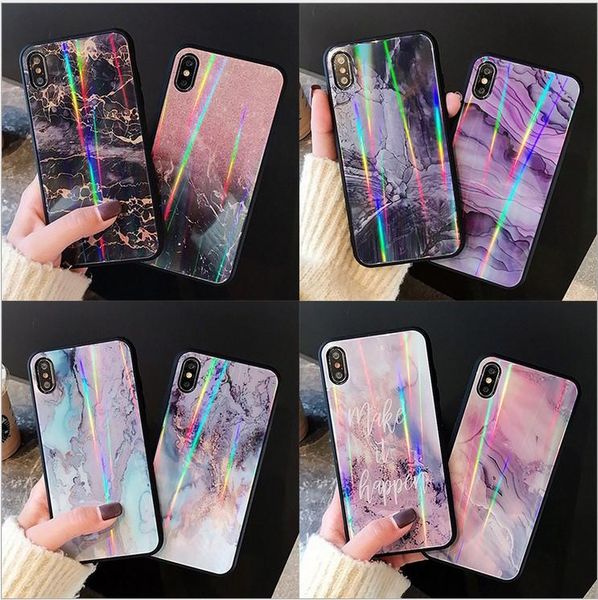 

on discout mixed order dazzling marble phone case tempered glass mobile phone cellphone cases cover for iphonexs max 6 7 8 plus anti fall