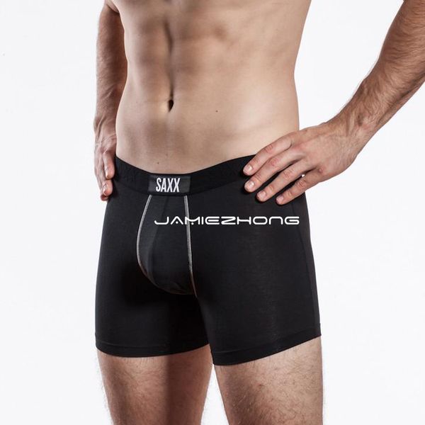 

mens underwears роскошь дизайнер боксеров saxx vibe современный fit боксер ж / внутренняя сетка nksa панелей ~ no box (канадский размер, Black;white