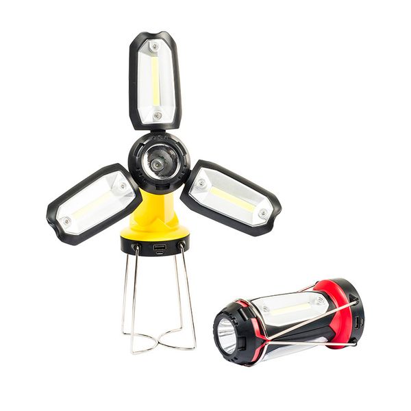 

cob portable led camping light usb rechargeable ultra bright lightweight camping lanterns waterproof searchlight emergency lamp