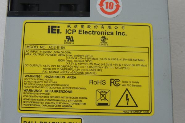 Per computer server con alimentatore server IEI ACE-816A da 200 W