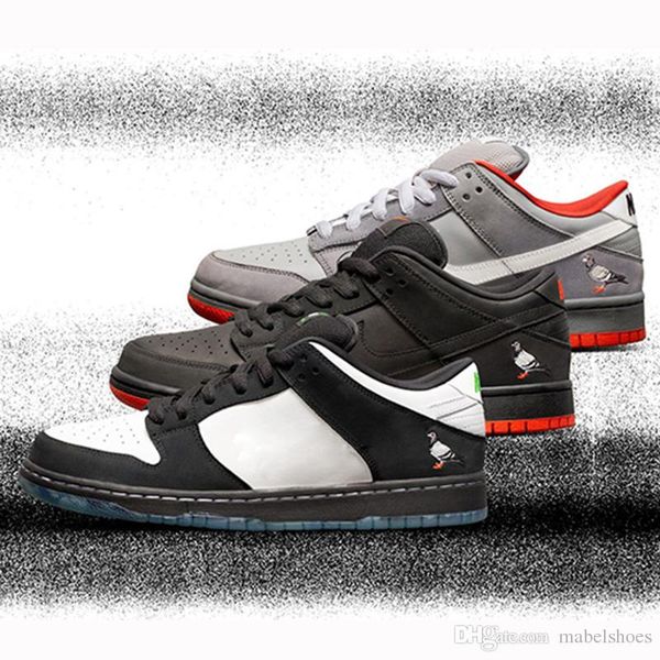 

SB Dunk Low Jeff Staple Panda Pigeon 3.0 Skateboard Shoes 2019 Fashion Designer Sport Sneakers Black White Casual Shoes