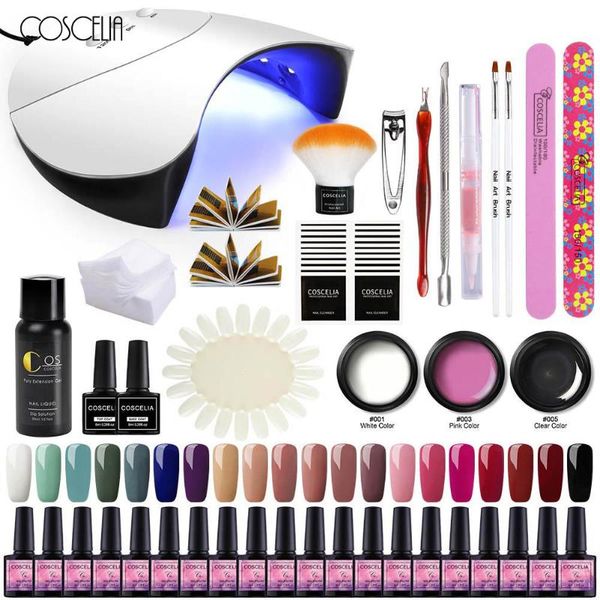 

coscelia gel nail polish manicure tools set&kits for nail art professional drll dryer machine nails manicure tool