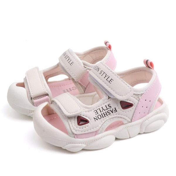 

children's soft bottom baotou beach shoes boys casual big shoes size 21-30 2020 summer new korean style plaid, Black;red