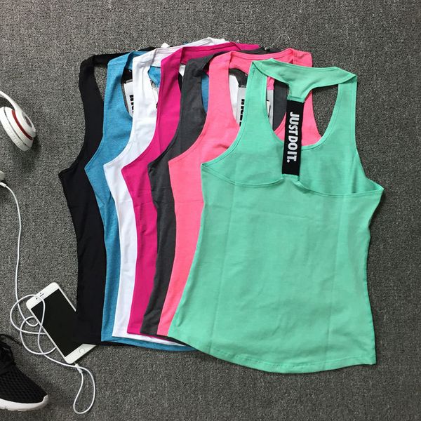

women's yoga wear slim quick-drying sports blouse sports running clothes fitness vest women, White;red