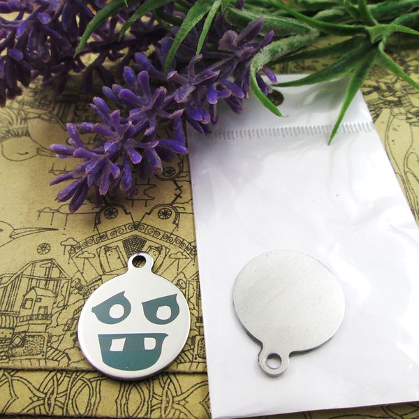 

40pcs--"jack skellington faces 19"stainless steel charms more style for choosing diy charms pendants for necklace, Bronze;silver