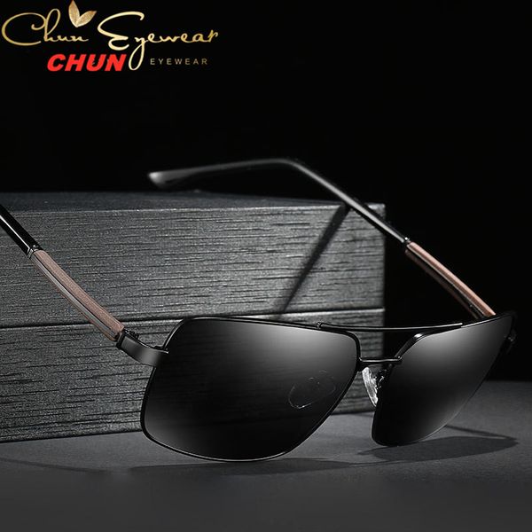 

classic pilot designer sunglasses men driving mirror polarized lens sun glasses male vintage brand sunglass oculos uv m341 +case, White;black