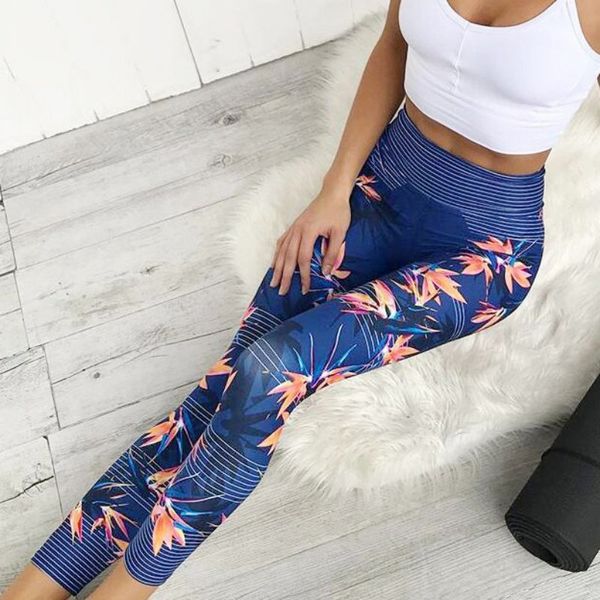 

women sport leggings printed fitness yoga pants sport women fitness workout running skinny athletic gym leggings trousers, White;red
