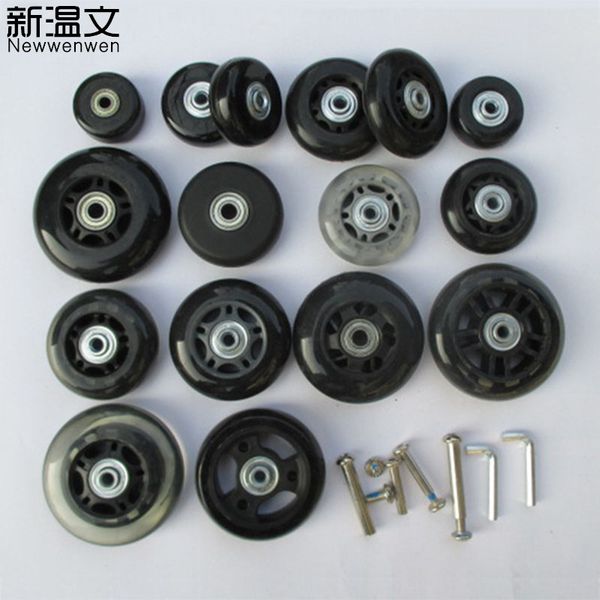 

replacement luggage wheels axles deluxe suitcase wheels repair,replacement for luggage w5#, Black