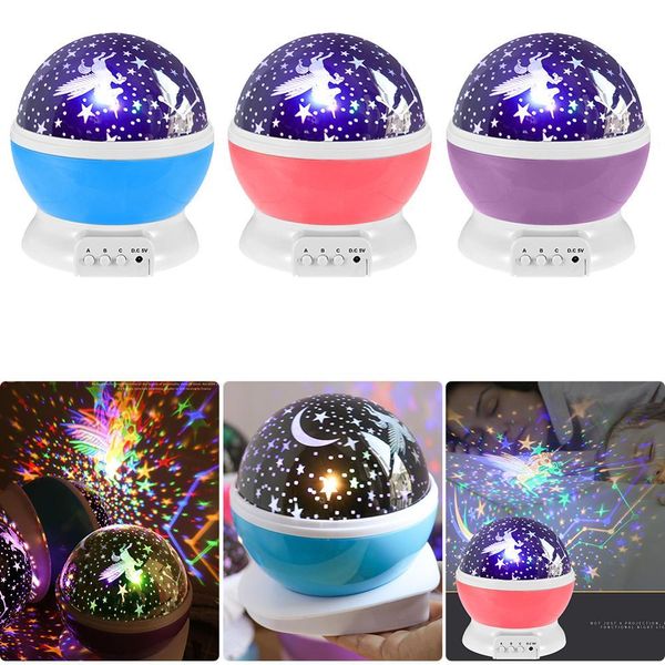

stars starry sky led light projector moon lamp battery usb kids children bedroom projection night lamp bedroom decor night light