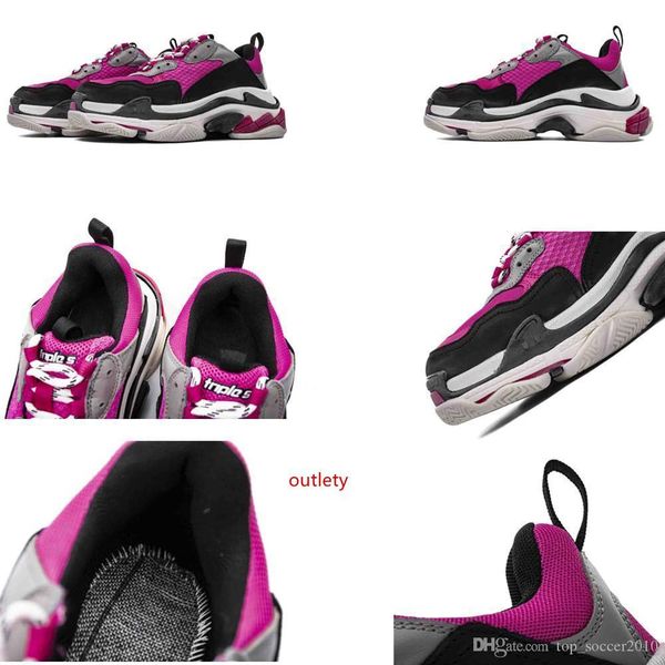 

2019 розовые женские кроссовки для бега triple s brand designer trainers 35-39