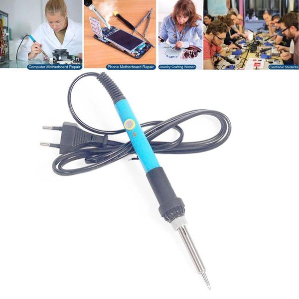 

new 110v/220v/60w american/european/british thermostat electric soldering iron set welding tools box set