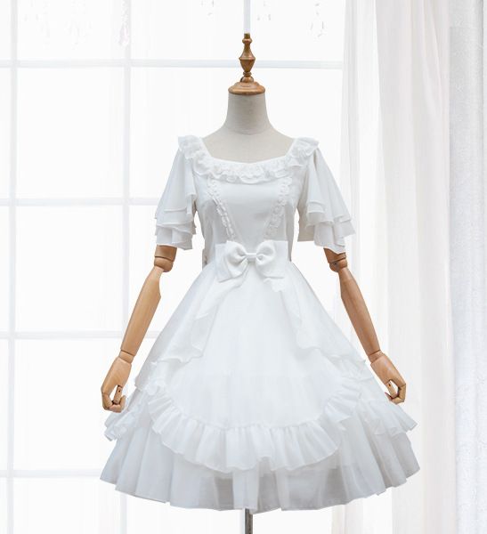 

lolita dress flower marries lolita princess dress soft girl skirt japanese cute student girl heart, Black;red