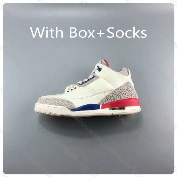 

classic j3 3s basketball shoes iii new men sports shoes sneaker for men with box and socks