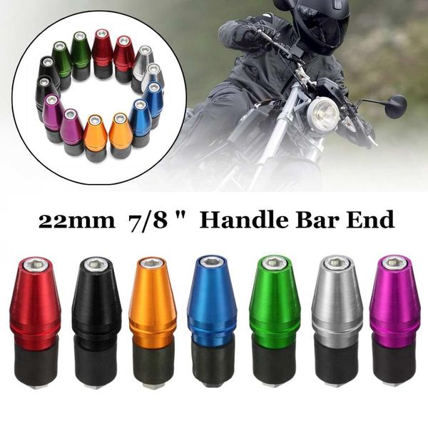 

2pcs handlebar grip bar end slider plug cnc 7/8" aluminum motorcycle dirt bike