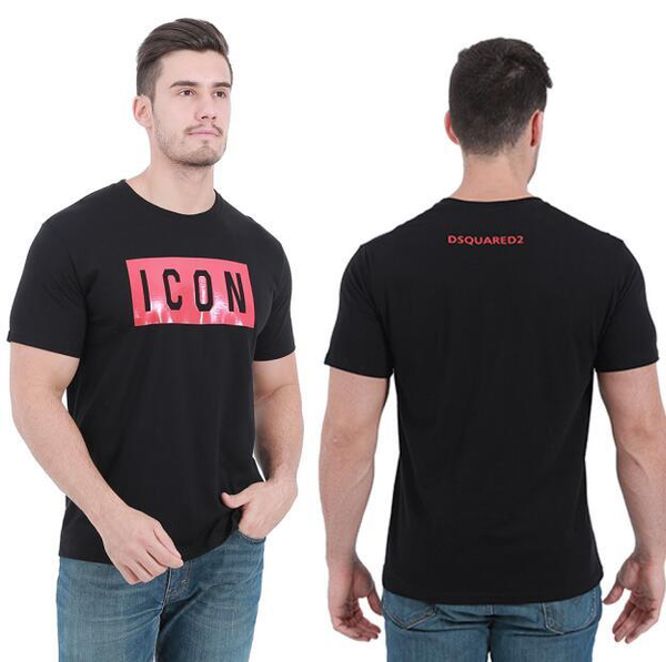 

2020 new quality mens shirt t-shirts print tees short sleeve m-3xl clothes t shirt73a9#, Black;red