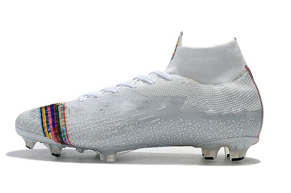 

белый красный черный унисекс 100% оригинальные футбольные бутсы cr7 mercurial superfly vi lvl up дети футбольные бутсы высокое качество женс