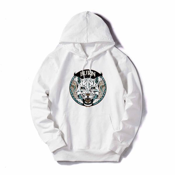 

mens designer hoodies luxury sweatshirt man woman hoodies streerwear fashion design pullovers long sleeves burned tiger superior quality, Black