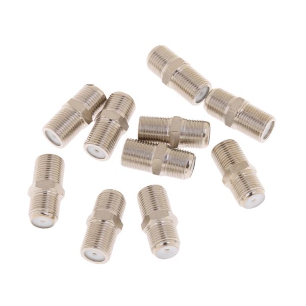 

10x rg6 rg59 f type copper female to female barrel coaxial coax coupler