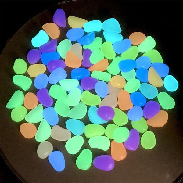 

5pcsmix glow in the dark garden pebbles glow stones rocks for walkways garden path patio lawn garden yard decor luminous stones