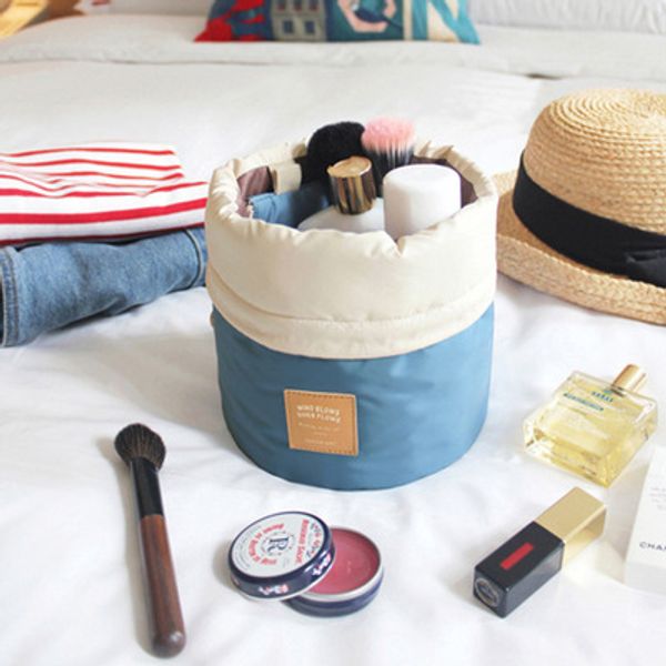

lazy cosmetic bag travel make up organizer bag portable drawstring bulk storage cosmetics magic bags toiletry wash kit with