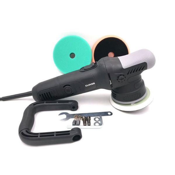 

8mm high speed 5" dual action polisher, clover new 900w random orbital with 2 foam pads