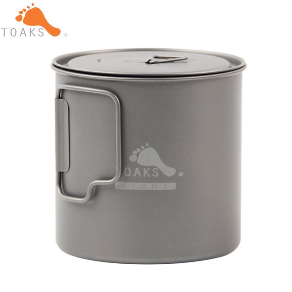 

toaks 650ml titanium cup outdoor camping lightweight pot picnic cookware set pot ultralight