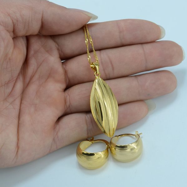 

anniyo ethiopian set jewelry pendant necklace earring gold color african png bridal wedding jewellery arab #054806, Slivery;golden