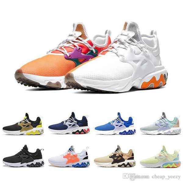 

new 2019 react presto men women running shoes tropical drinks rabid panda breezy thursday brutal honey mens sports sneakers