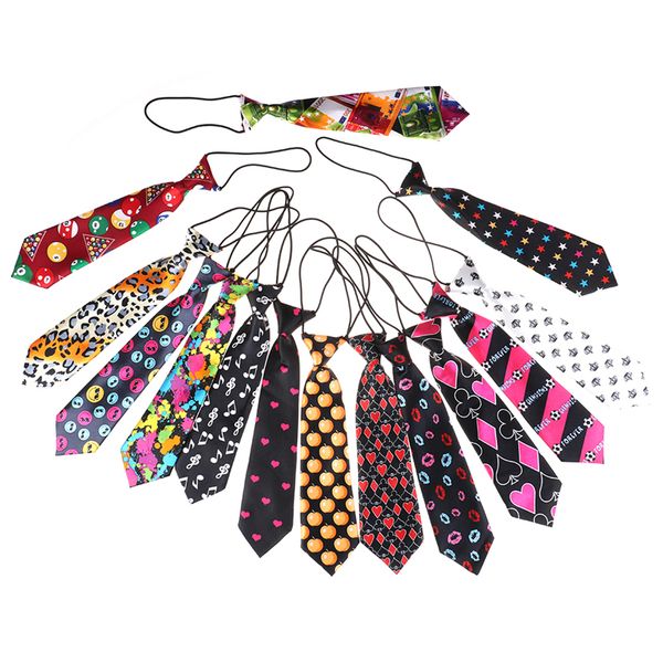 

HOT Cute Chirldren Wedding Party Necktie Suit Baby Printed Colorful Neckwear Fashion Boys Girls Elastic Tie