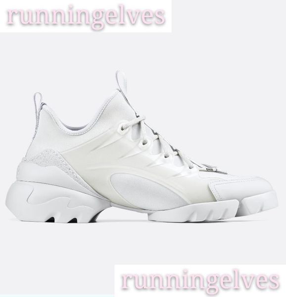 

designer branded women neoprene grosgrain ribbon d-connect lace up sneaker designer lady wrap-around rubber sole casual shoes with box