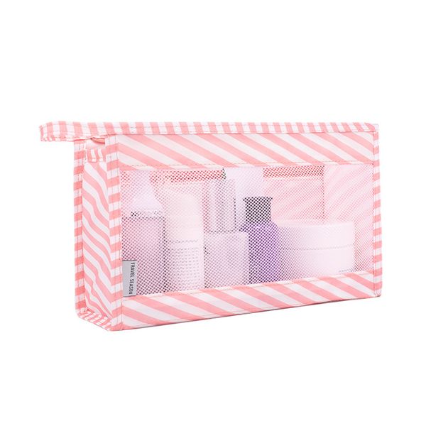 

floral print transparent waterproof makeup make up cosmetic bag travel wash toothbrush pouch toiletry organizer toiletry bag