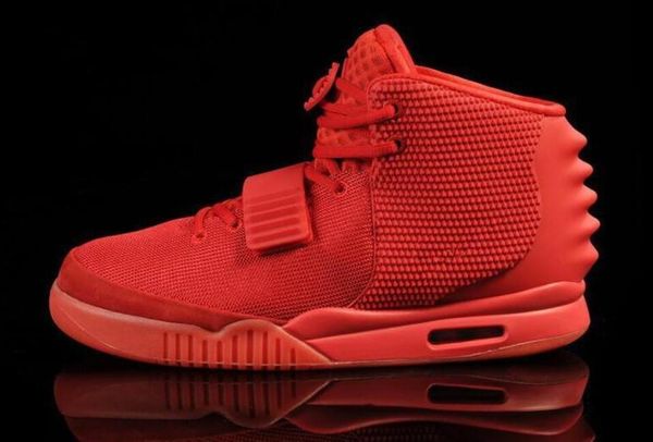 

with box new kanye west 2 basketball shoes for mens luxury sports shoes red designer training sneakers size 36-46