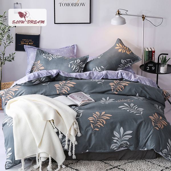 

slowdream bedding set single twin student double  for duvet cover set bed linen sheet pillowcase comforter bed cover