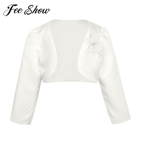 

baby girls lace cardigan girls bolero cardigan long sleeve flower jacket for wedding dress party ivory clothes outerwear, Blue;gray