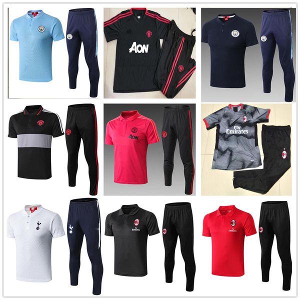 

top 2019 2020 POGBA man city ac soccer polo tracksuit chandal futbol survêtement de football survetement homme foot training suit
