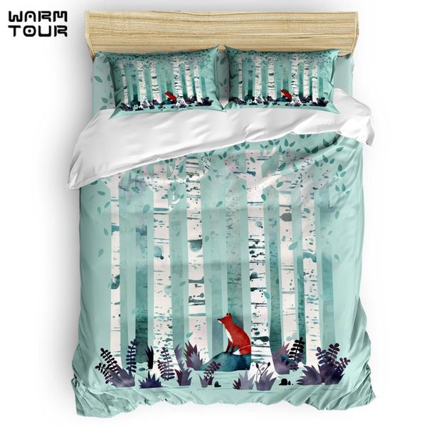 

warmtour duvet cover the birches duvet cover set 4 piece bedding set for beds dhl shipping method