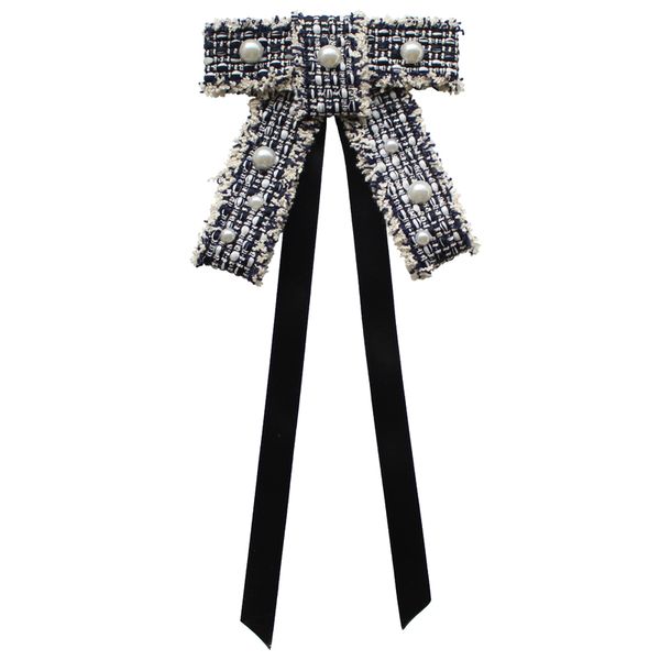 

fashion korean bow tie flower brooch japanese style floating breeze shirt, accessories collar decorations tie for women, Black;blue