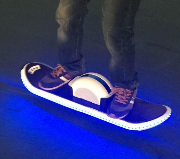 

One wheel unicycle elf balancing cooter land urfing tanding electric kateboard 36v 4400mah with led hoverboard fedex