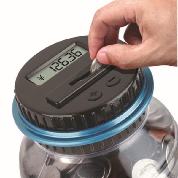 

large piggy bank counter coin electronic digital lcd counting coin money saving box jar coins storage box for usd euro money