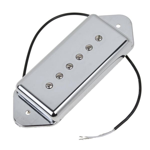 

guitar pickup single coil dog ear style, silver